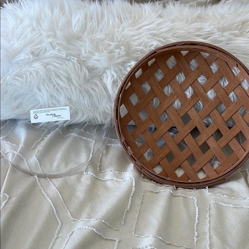 Dresden & Company serving basket with tray NEW